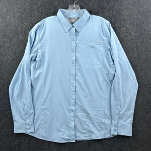 Ariat Tek Shirt Women’s Extra Large Baby Blue Pocket Roll Sleeve Outdoor